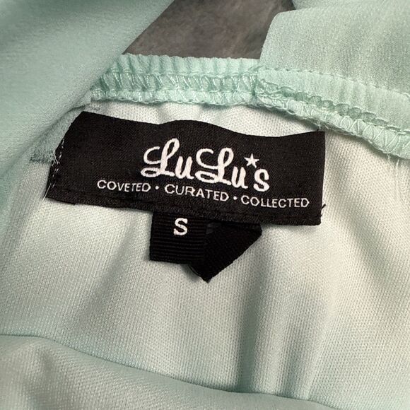 Lulu’s Women’s Small Mint Green Strappy Sleeveless Maxi Dress Long Formal - Picture 5 of 9